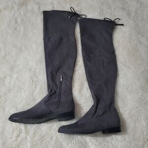 Marc Fisher Humor 2 Gray Over the Knee Fall Boots Size 10 Acedemia